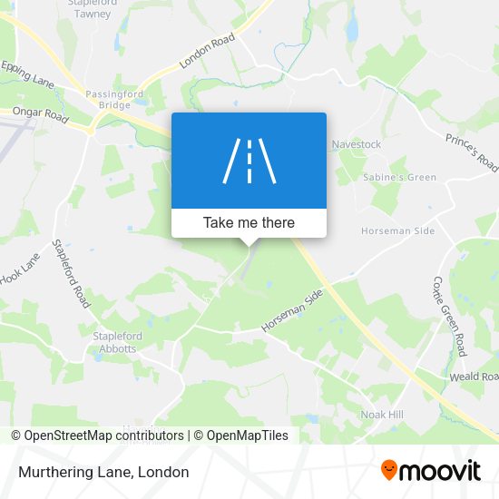 Murthering Lane map