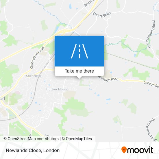 Newlands Close map