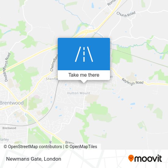 Newmans Gate map