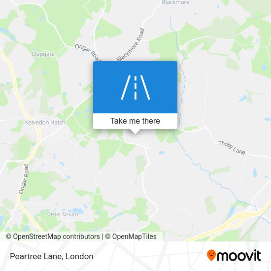 Peartree Lane map