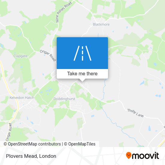 Plovers Mead map