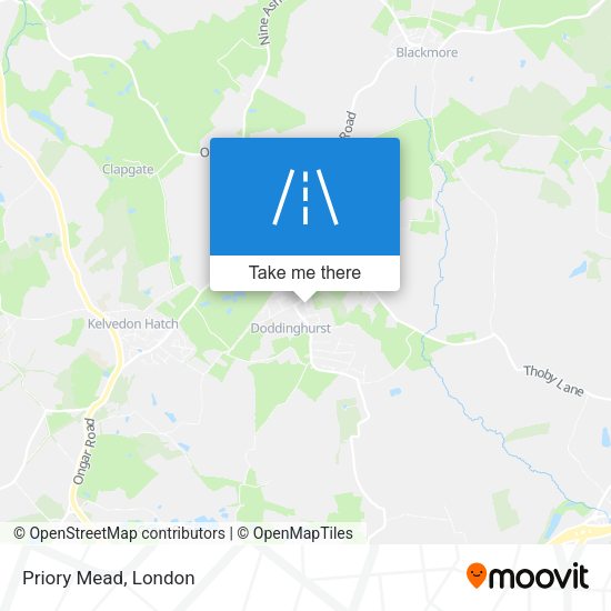 Priory Mead map