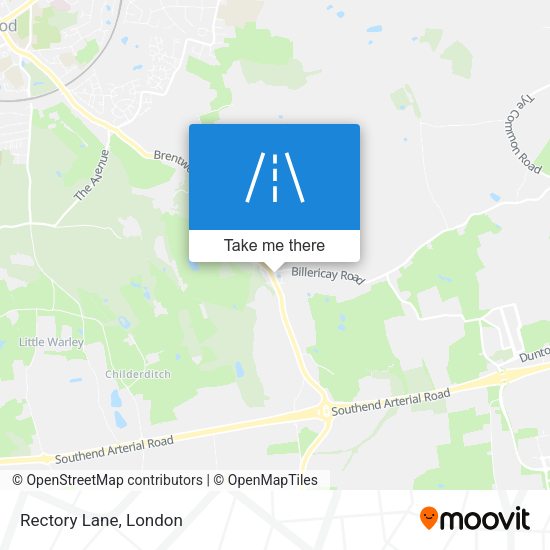 Rectory Lane map