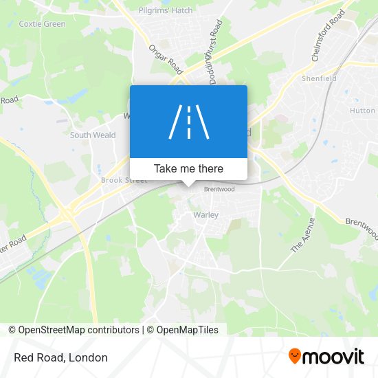 Red Road map