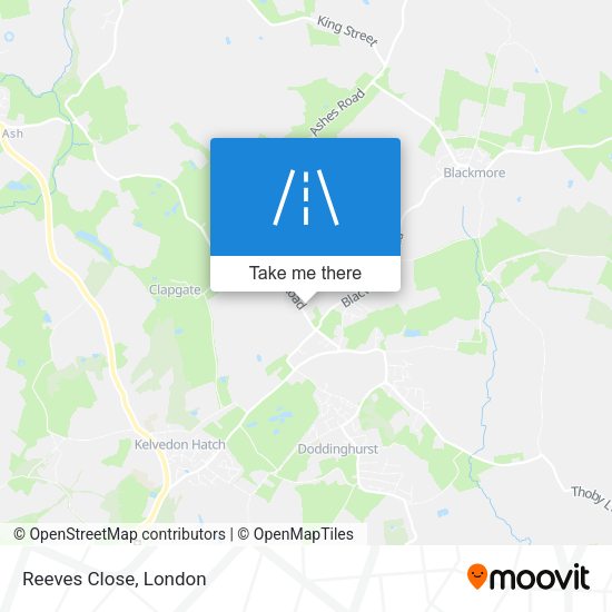 Reeves Close map