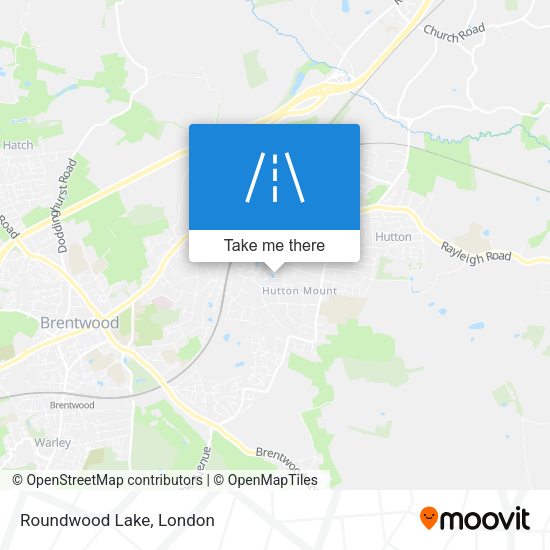 Roundwood Lake map
