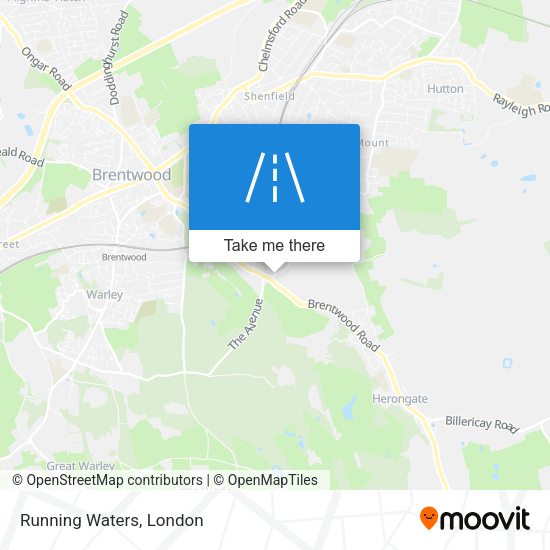 Running Waters map