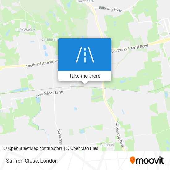 Saffron Close map