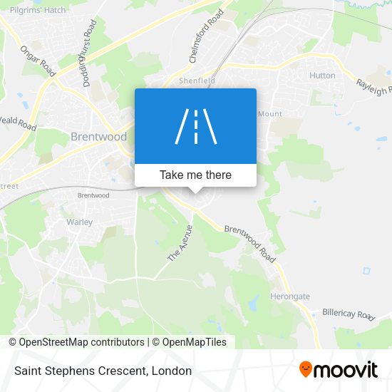 Saint Stephens Crescent map