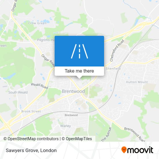Sawyers Grove map