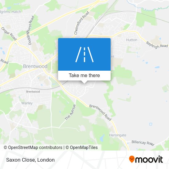 Saxon Close map