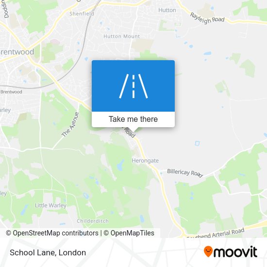 School Lane map