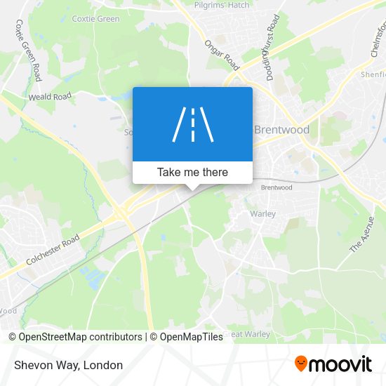 Shevon Way map