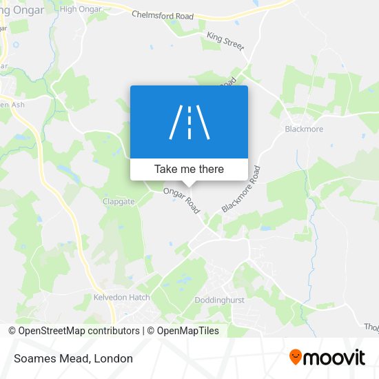 Soames Mead map