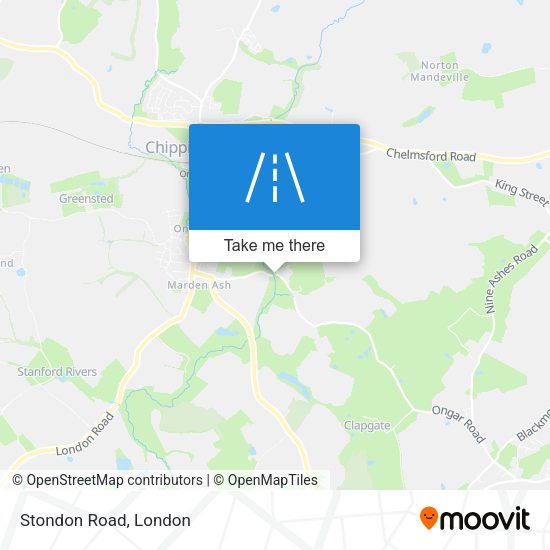 Stondon Road map
