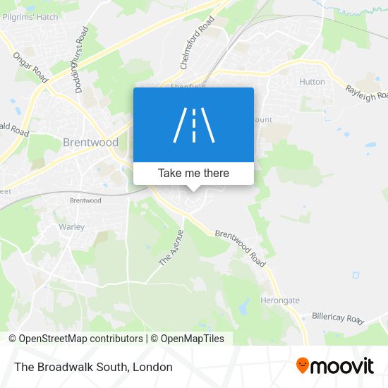 The Broadwalk South map