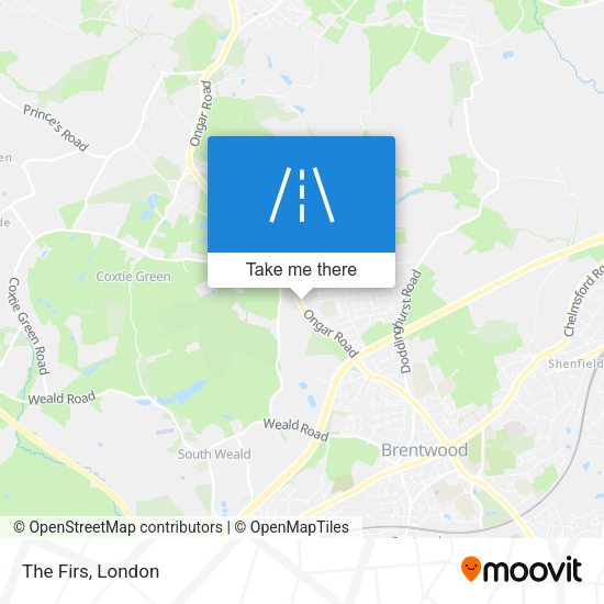 The Firs map