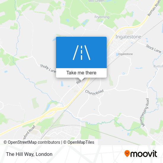 The Hill Way map