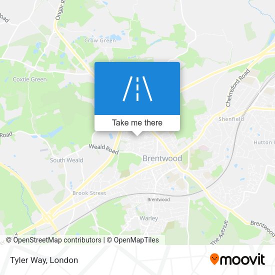 Tyler Way map