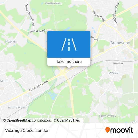 Vicarage Close map
