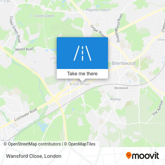 Wansford Close map