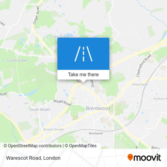 Warescot Road map