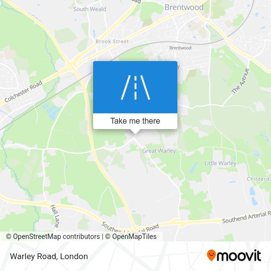 Warley Road map