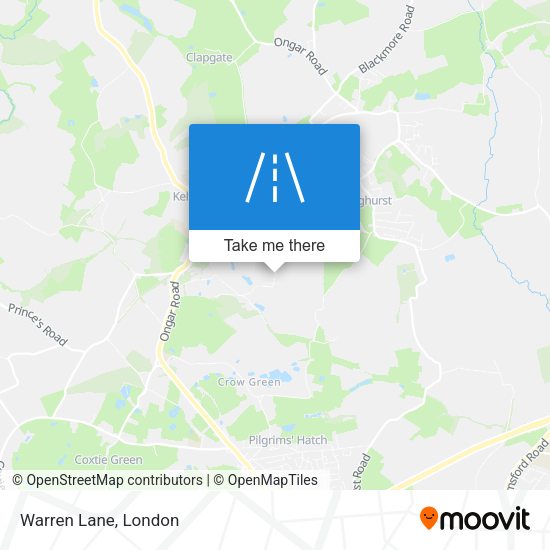 Warren Lane map