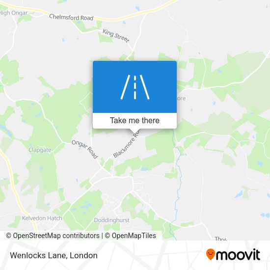 Wenlocks Lane map