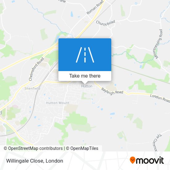 Willingale Close map