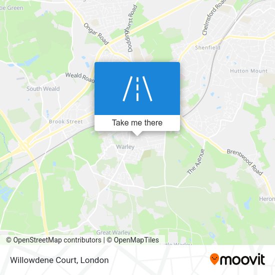Willowdene Court map