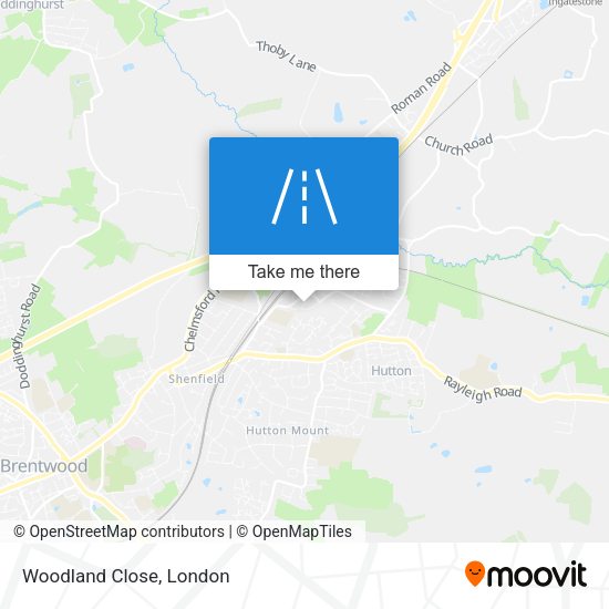 Woodland Close map