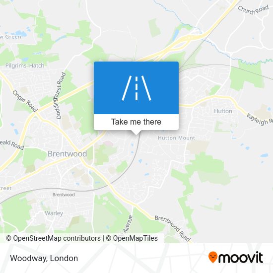 Woodway map