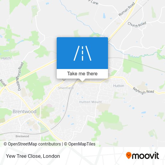 Yew Tree Close map
