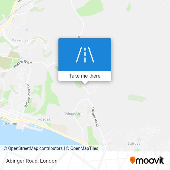 Abinger Road map