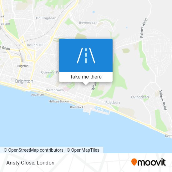 Ansty Close map