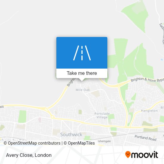 Avery Close map