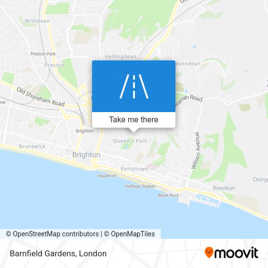 Barnfield Gardens map
