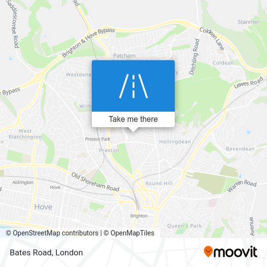 Bates Road map