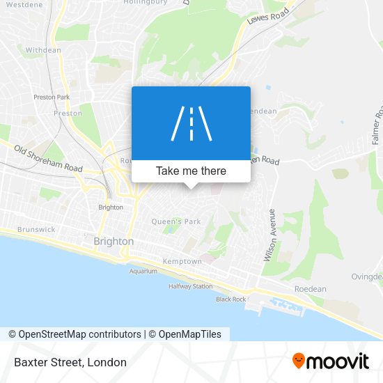 Baxter Street map
