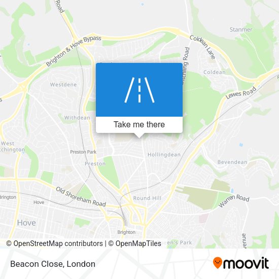 Beacon Close map
