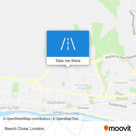 Beech Close map