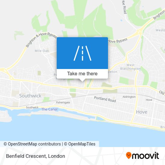 Benfield Crescent map