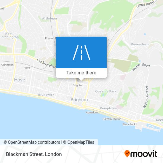 Blackman Street map