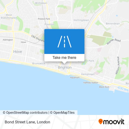 Bond Street Lane map