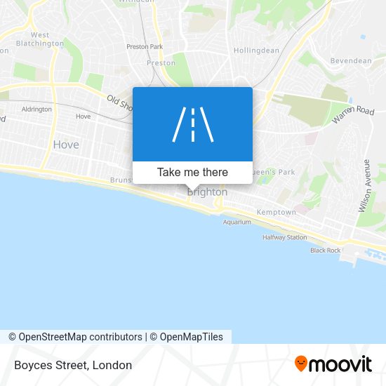 Boyces Street map