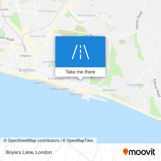Boyle's Lane map