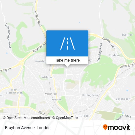 Braybon Avenue map