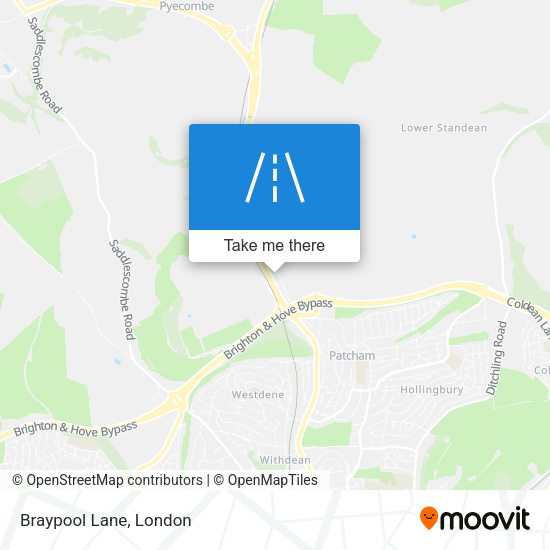 Braypool Lane map