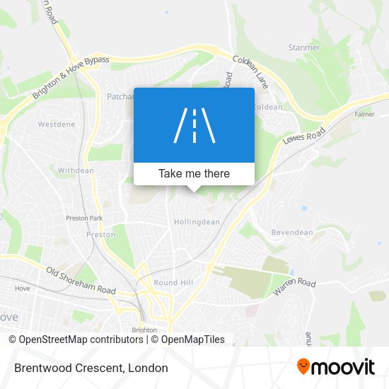 Brentwood Crescent map